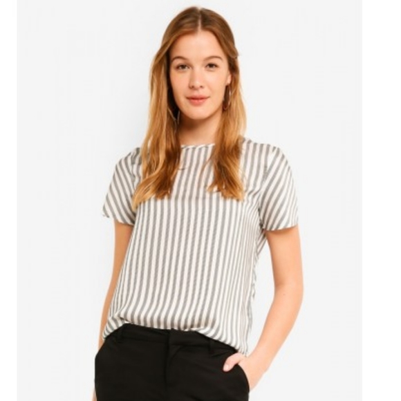 Vero Moda striped button back XL top - Picture 2 of 5